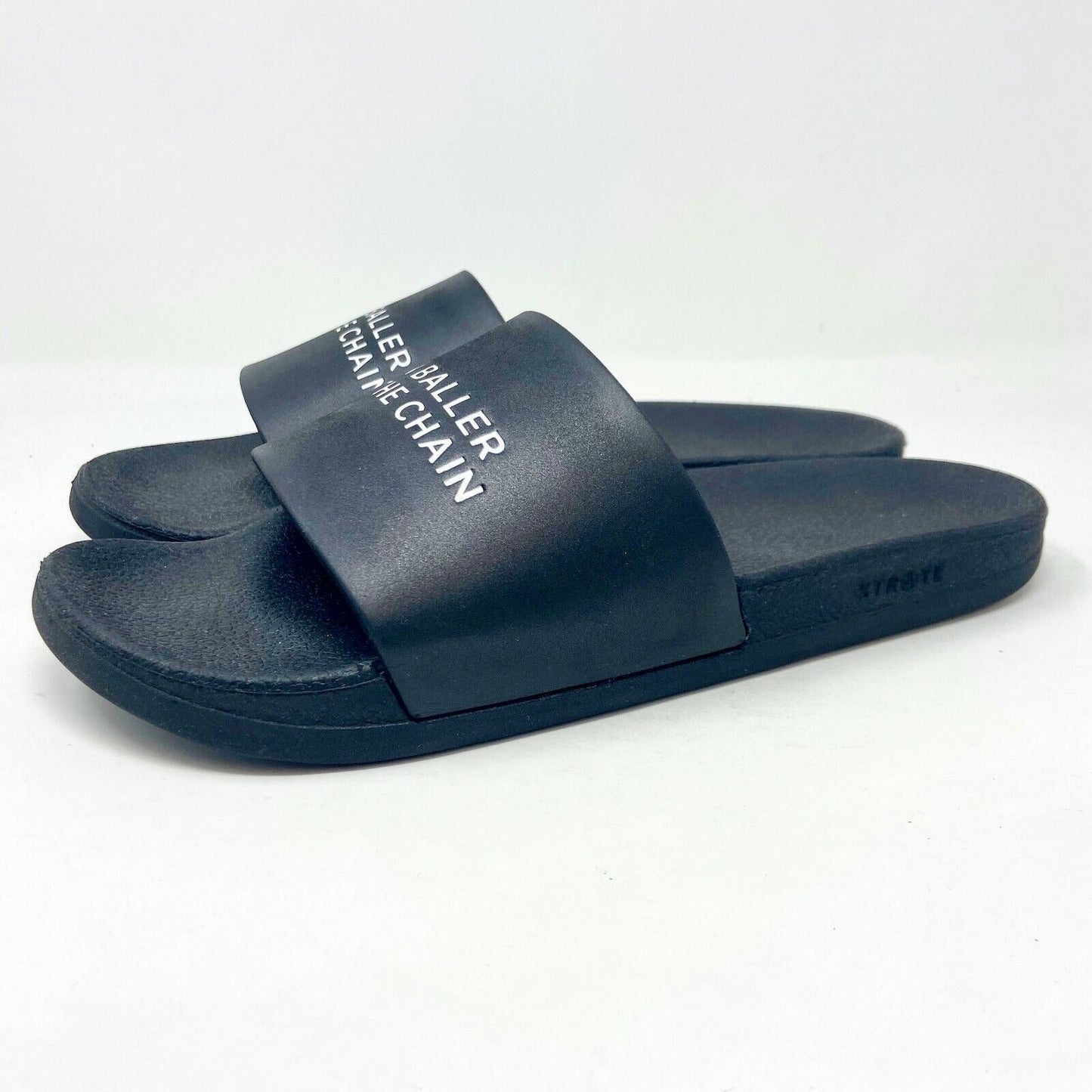 Straye "Ben Baller Did The Chain" Slide Black Mens Size 9 Sandals SZM 8444