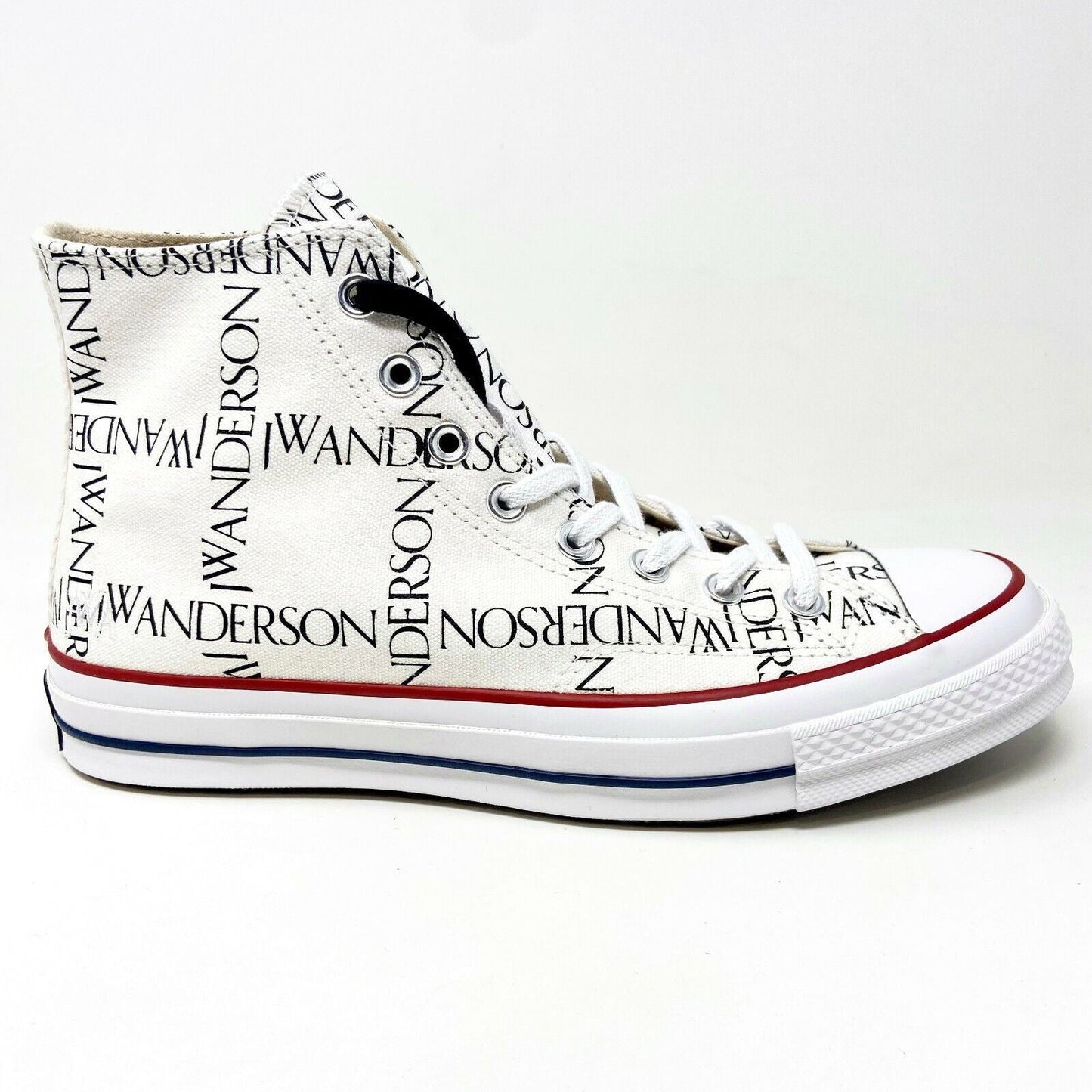Converse Chuck 70 Hi Grid JW Anderson White Black Insign Mens Sneakers 160808C