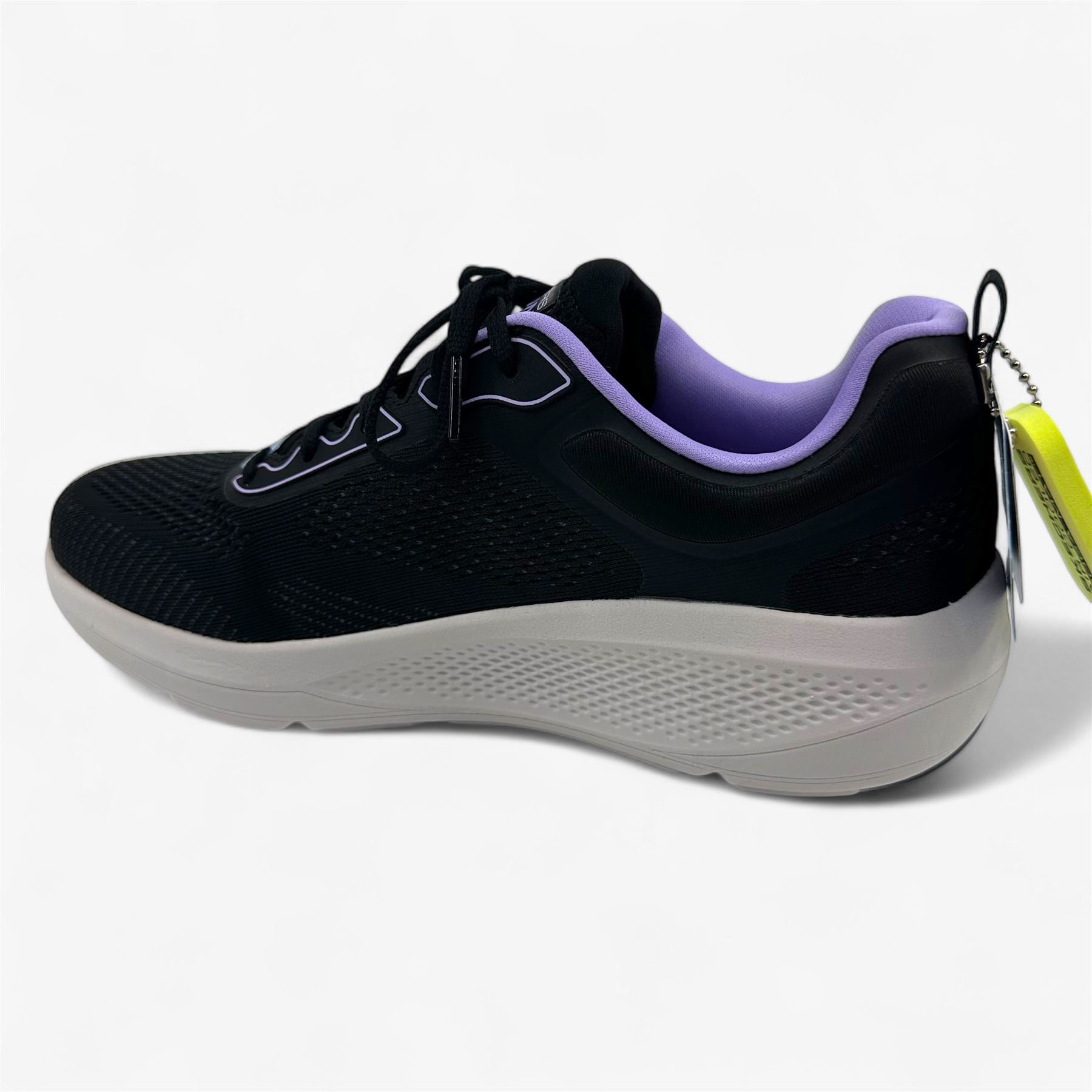 Skechers Go Run Elevate Corral Black Lavender Womens Athletic Sneaker