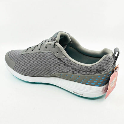 Skechers Go Golf Max Fairway 2 Gray Blue Womens Wide Spikeless Shoes