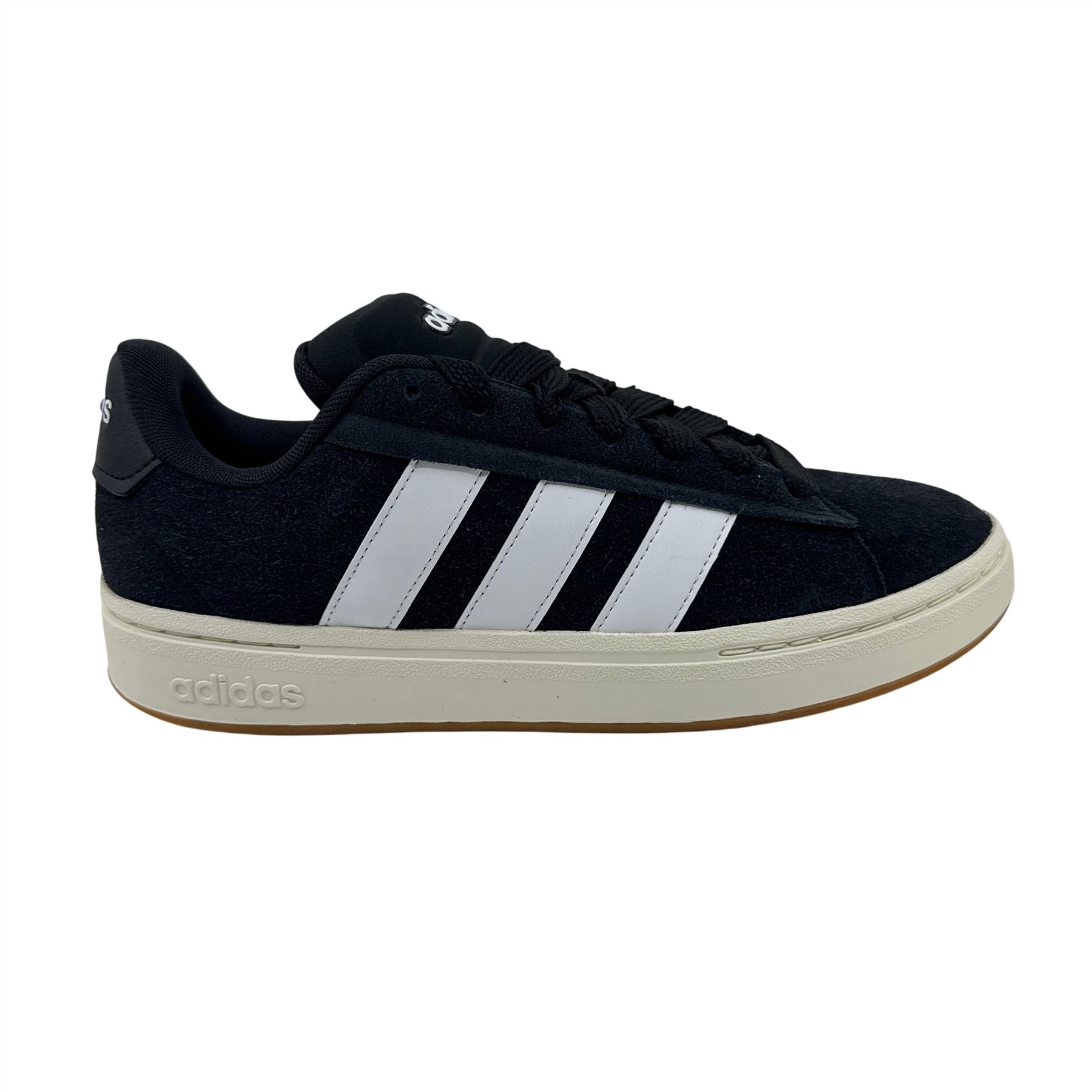 Adidas Grand Court Alpha 00s Black White Gum Mens Athletic Sneaker