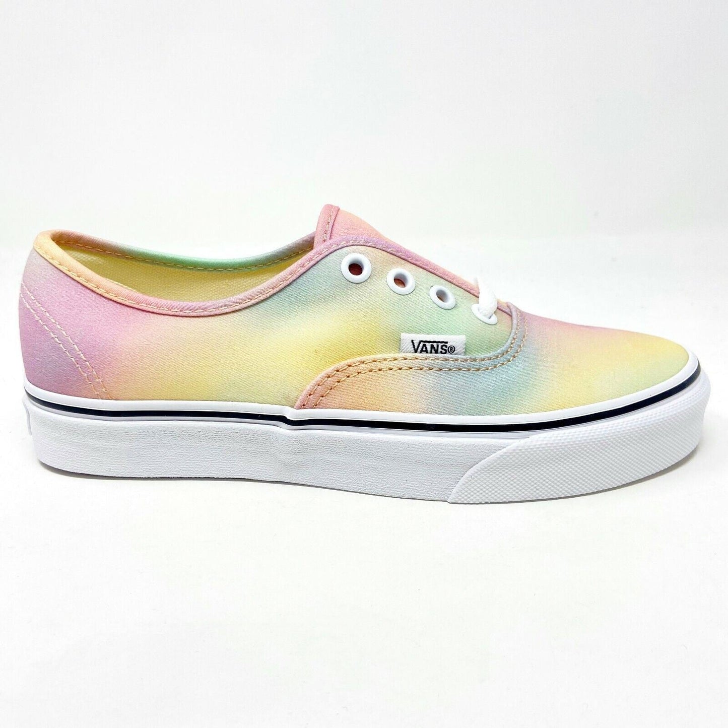 Vans Authentic (Aura Shift) Multicolor True White Womens Canvas Sneakers