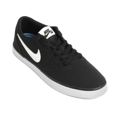 Nike SB Check Canvas GS Black White Grade School Kids Sneakers 905373 003
