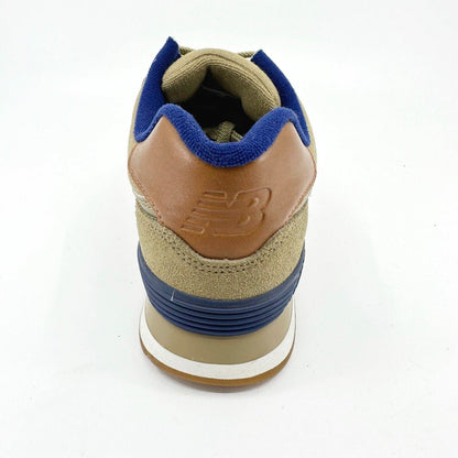 New Balance 574 Classics Collegiate Linseed Beige Suede Mens Sneakers ML574NED