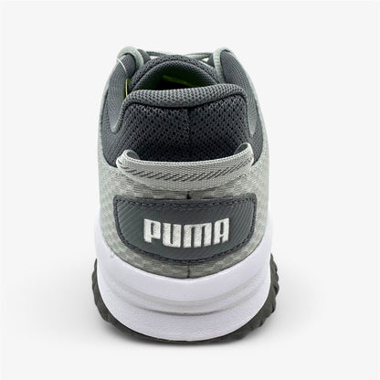 PUMA Fusion Grip Gray Silver Quiet Shade Mens Extra Wide Spikeless Golf Shoes