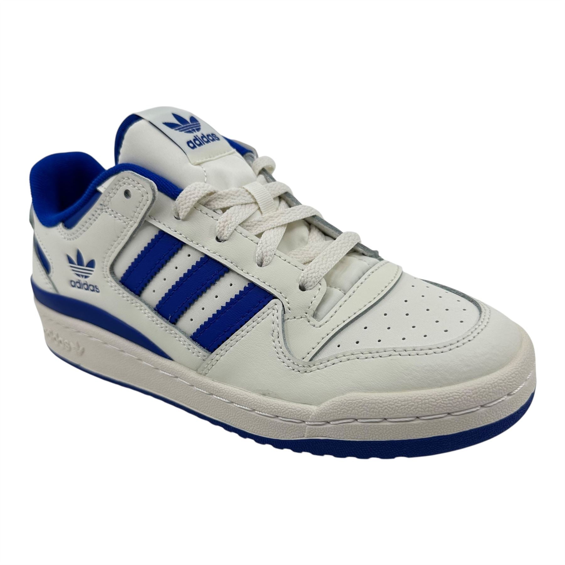 Adidas Forum Low CL White Royal Blue Womens Athletic Sneaker