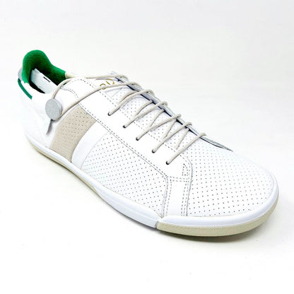 Plae Mulberry White Green Mens Full Grain Leather Casual Sneakers 552010 100