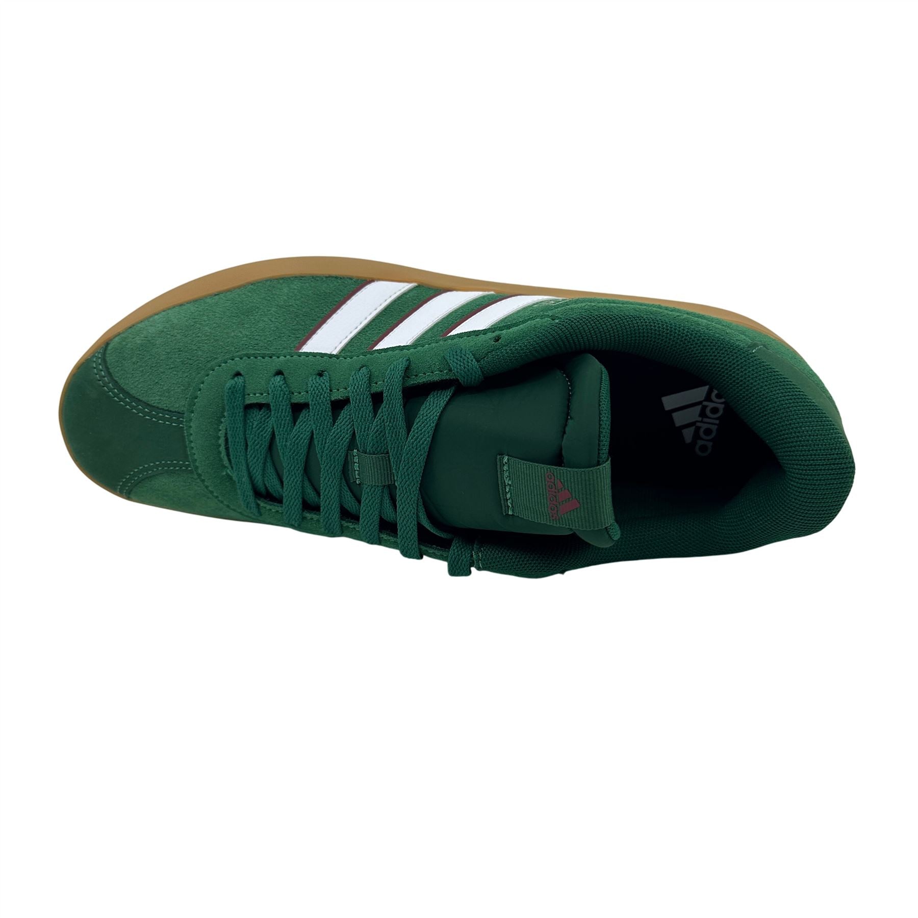 Adidas VL Court 3.0 Dark Green White Mens Athletic Sneaker