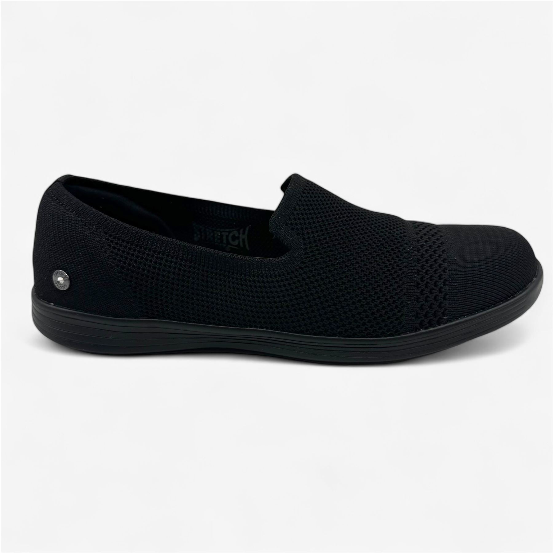 Skechers One The Go Dreamy Beaming Blacck Womens Casual Slip-On