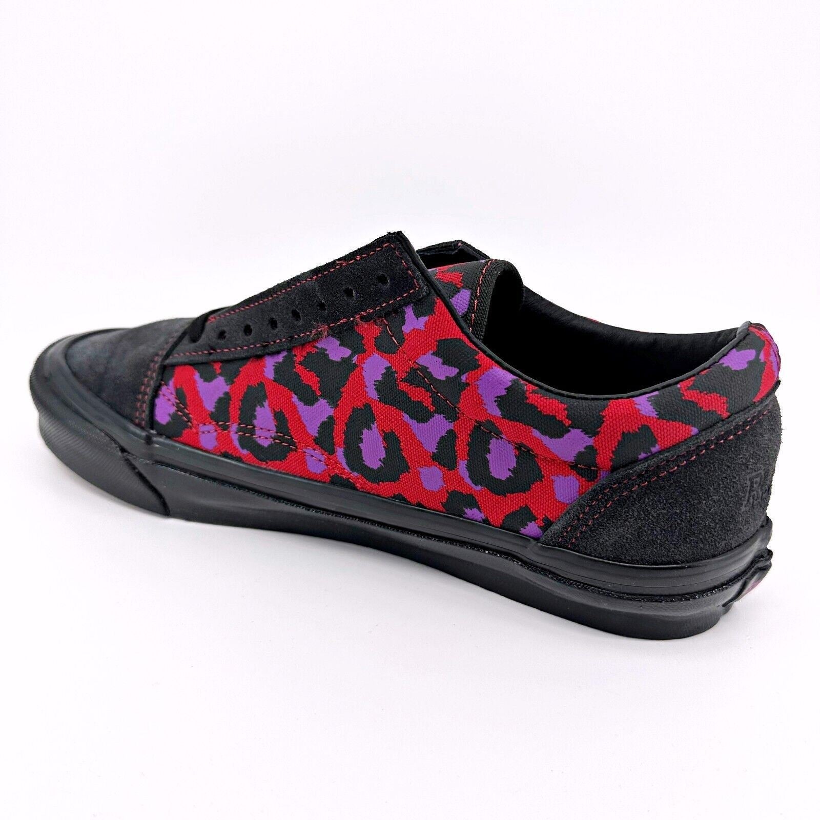 Vans Vault Old Skool Ns OG L (Stray Rats) Raven Racing Red Leopard Mens Sneakers