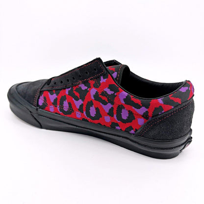 Vans Vault Old Skool Ns OG L (Stray Rats) Raven Racing Red Leopard Mens Sneakers