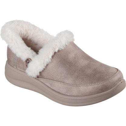 Women's Wide Fit Skechers 168114 Slip-ins Cozy Escape Slippers