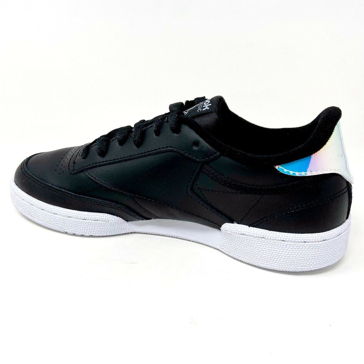 Reebok Club C 85 Black Iridescent Womens Size 8.5 Trainers FW6174