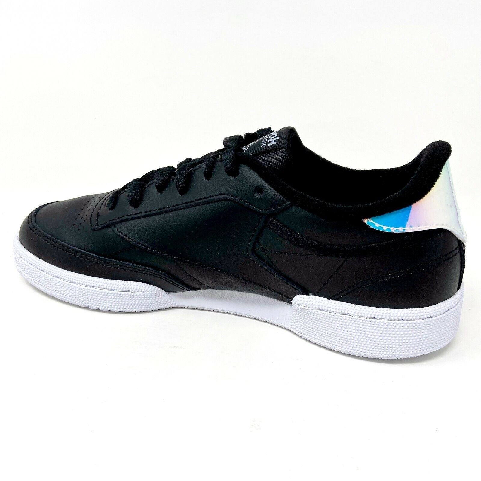 Reebok Club C 85 Black Iridescent Womens Size 8.5 Trainers FW6174