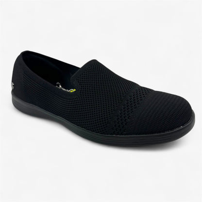 Skechers One The Go Dreamy Beaming Blacck Womens Casual Slip-On