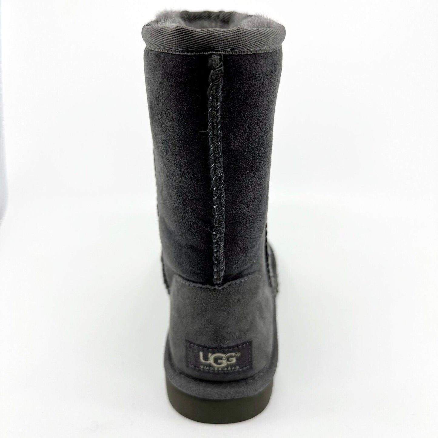 UGG Classic Short Grey Womens Size 6 Sheepskin Suede Boots