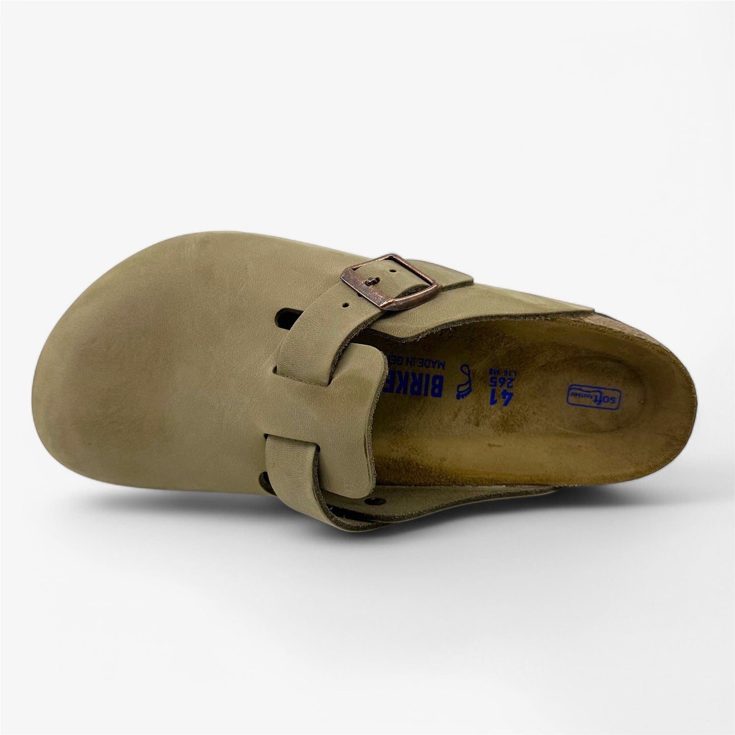Birkenstock Boston BS Tabacco Brown Mens Casual Soft Footbead Clog
