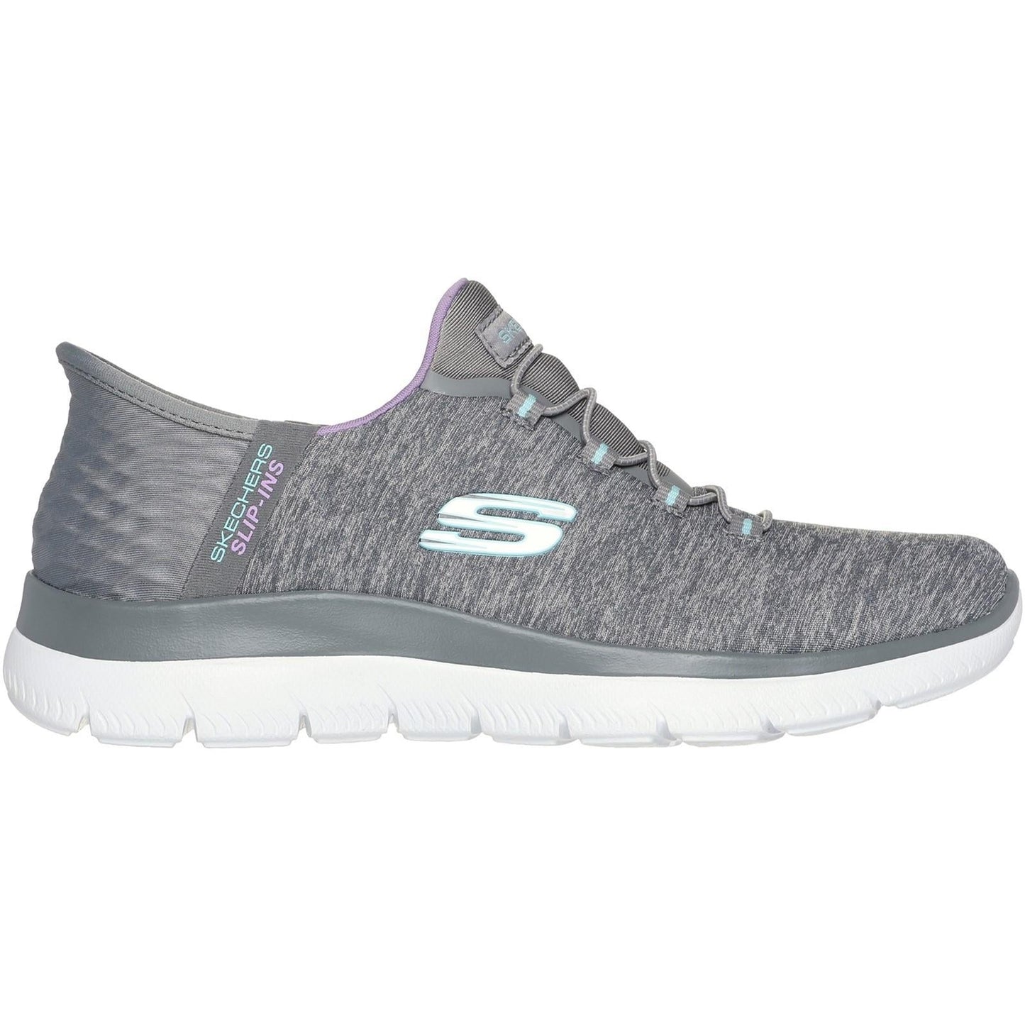 Women's Wide Fit Skechers 149937 Slip-ins Summits Dazzling Trainers