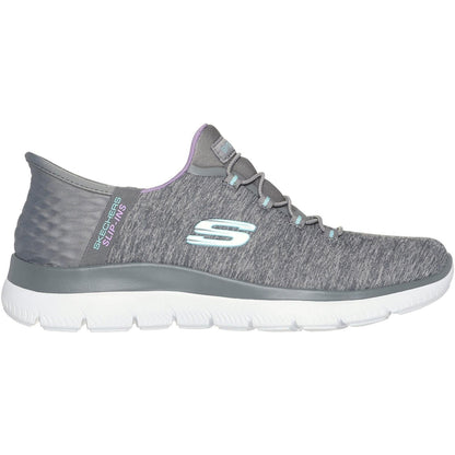 Women's Wide Fit Skechers 149937 Slip-ins Summits Dazzling Trainers