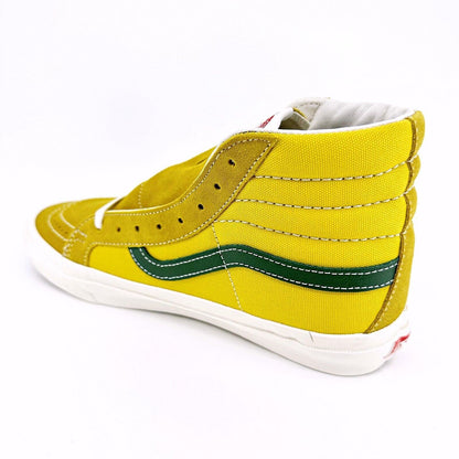 Vans Vault OG Sk8 Hi LX (Suede Canvas) Green Sulphur Mens Casual Shoes