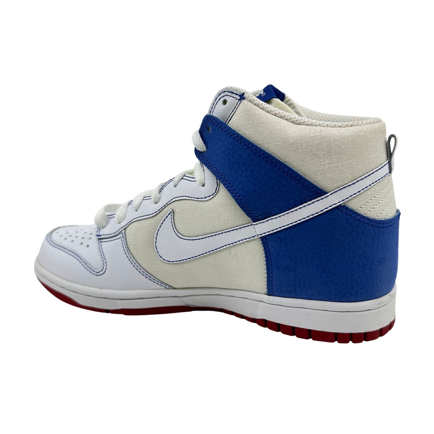 Nike Dunk High White Blue Red Womens Athletic Sneaker