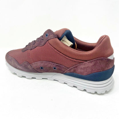 Clae Hoffman Oxblood Suede Mesh Mens Casual Walking Sneakers