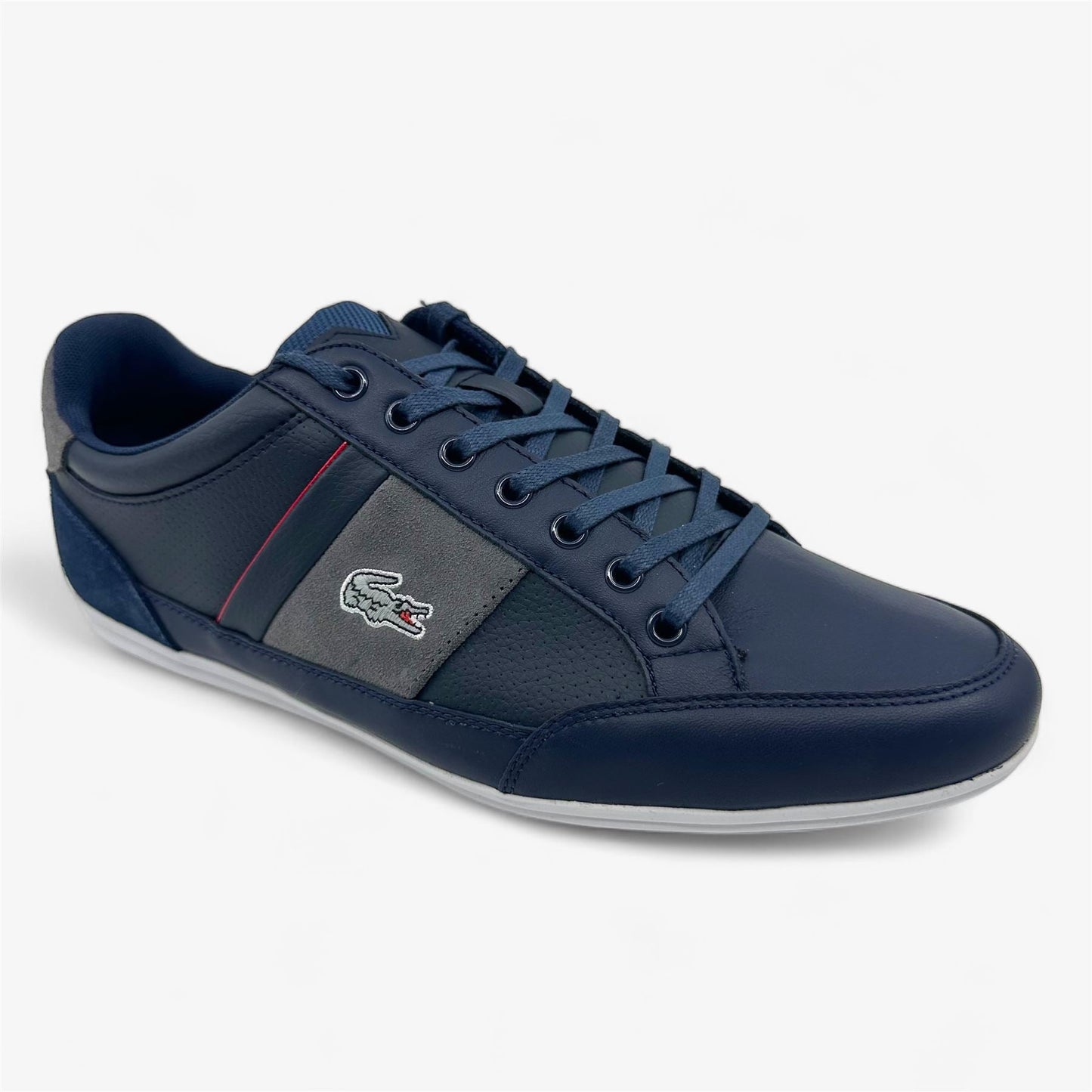Lacoste Chaymon 216 1 SPM Navy Light Gray Mens Casual Sneaker