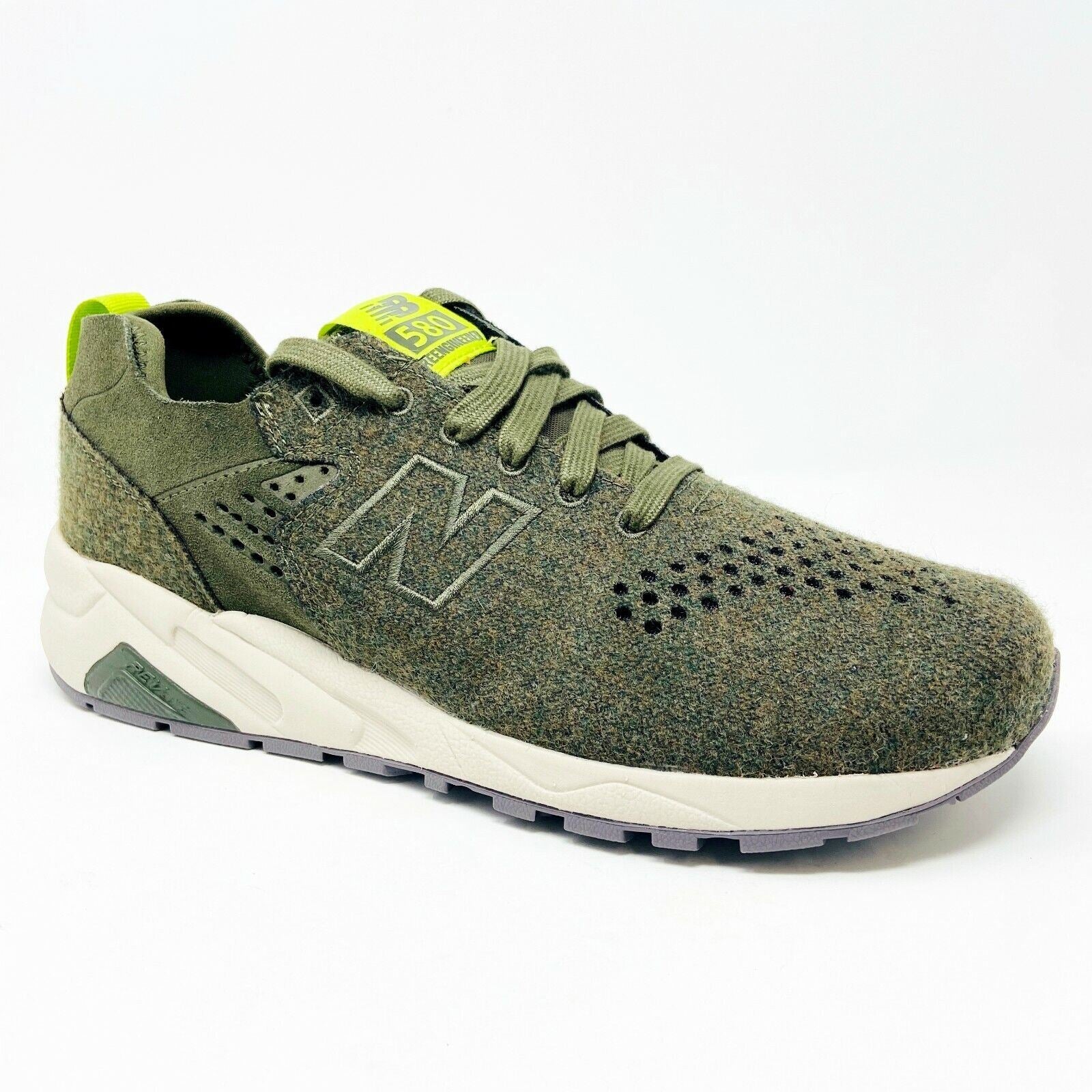 New Balance 580 Classics Retro Wool Olive Green Mens Sneakers MRT580DF