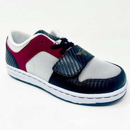 Creative Recreation Cesario Lo Silver Black Burgundy Youth Kids Sneakers