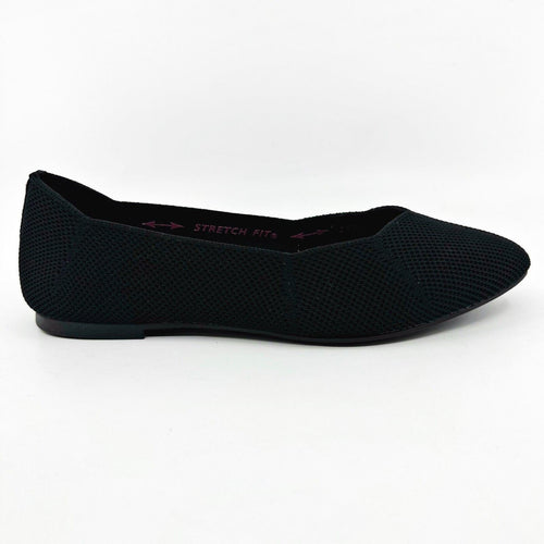 Skechers Cleo 3 Carats Black Womens Size 6.5 Casual Flat Shoes