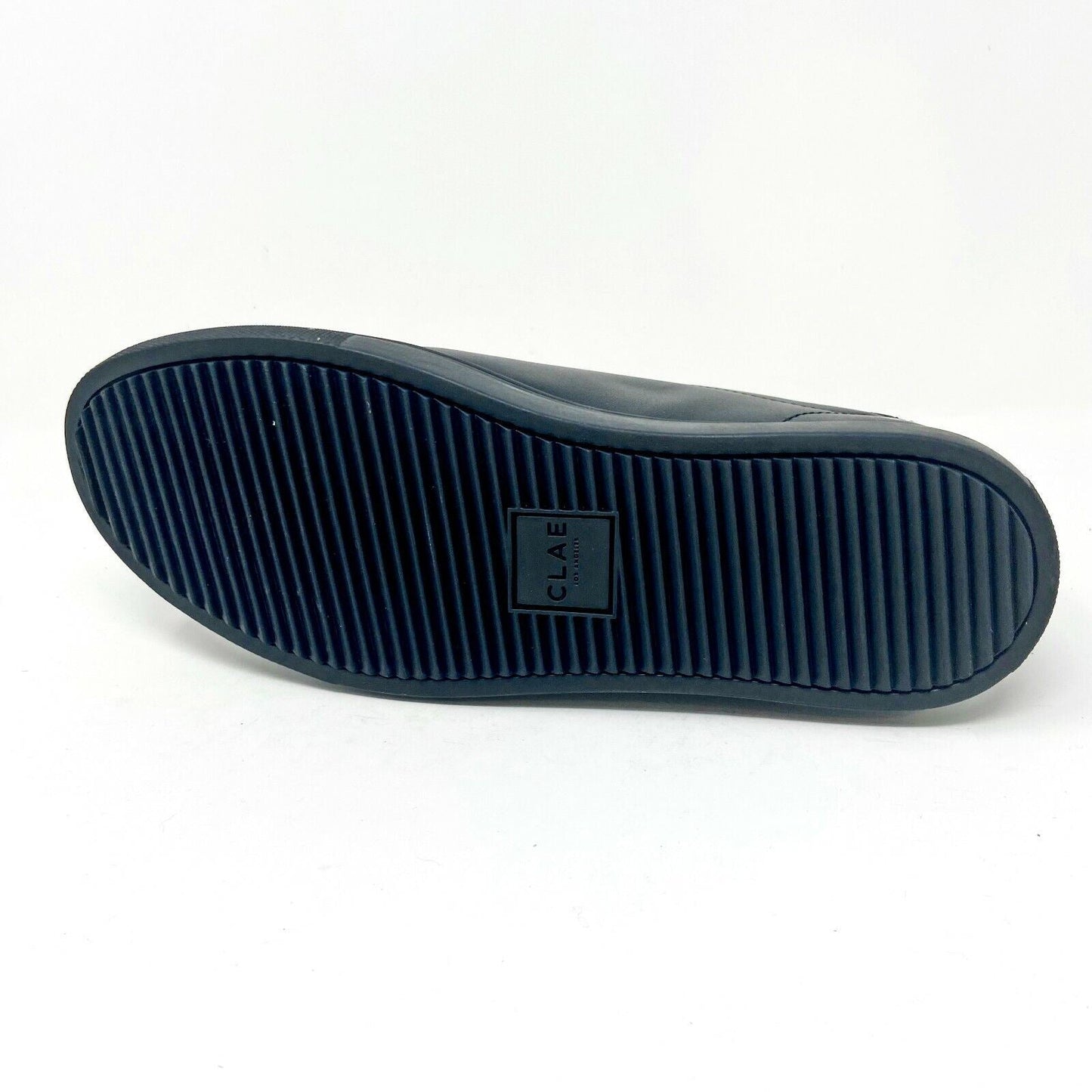 Clae Bradley Black Milled Leather Mens Casual Sneakers