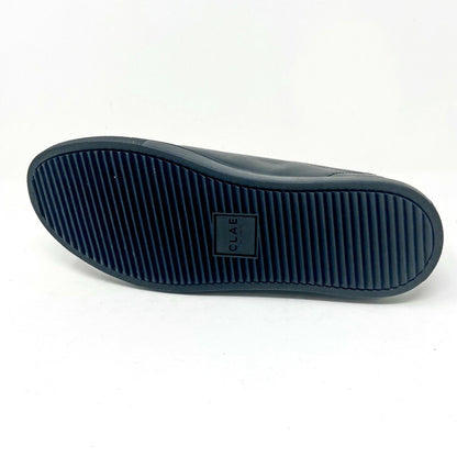 Clae Bradley Black Milled Leather Mens Casual Sneakers