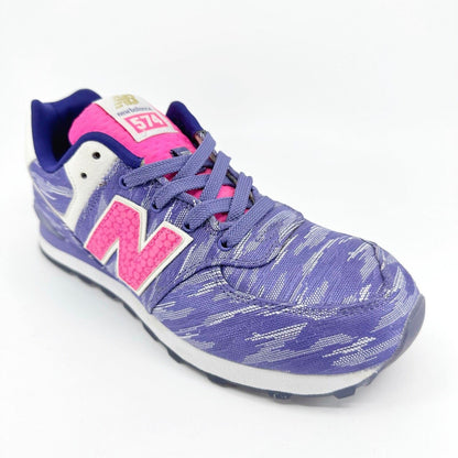 New Balance 574 Classics Purple Pink White Kids Running Sneakers KL574SQG