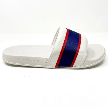 STNDRD Standard Los Angeles Monaco Tan Blue Red Mens Slide Sandals