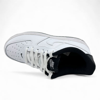Nike Force 1 ESS White Black Kids Size 1 Athletic Sneaker