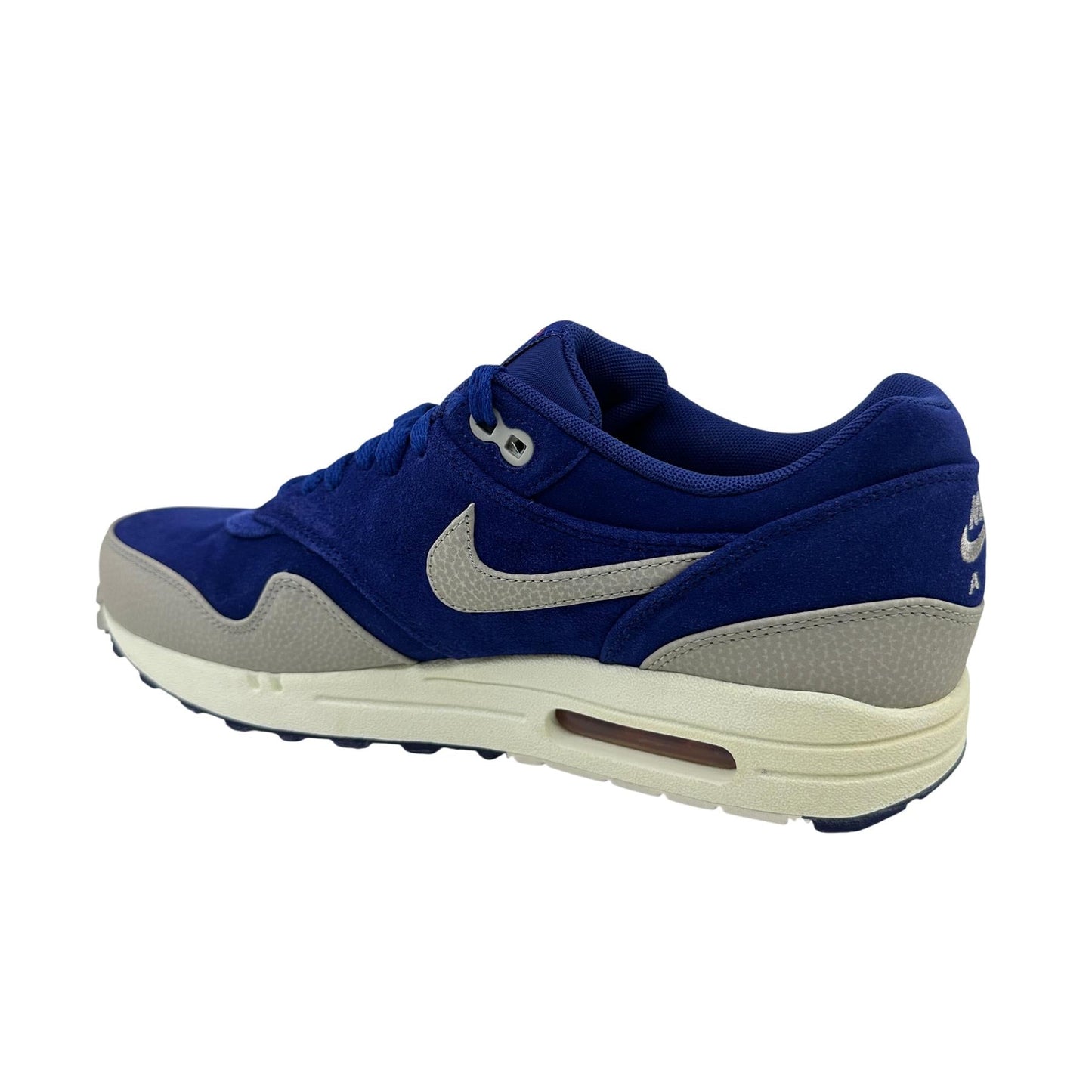Nike Air Max 1 Premium Royal Blue White Mens Athletic Sneaker