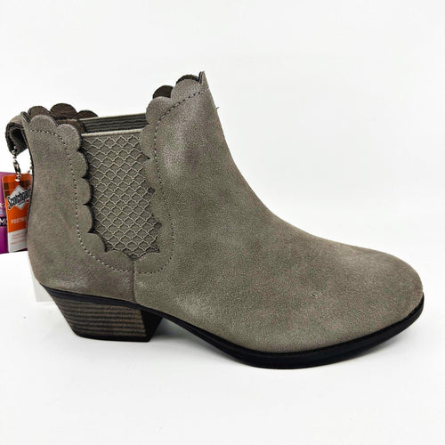 Skechers Lasso Diver Taupe Womens Size 7 Memory Foam Ankle Bootie