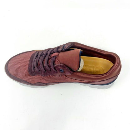 Clae Hoffman Oxblood Suede Mesh Mens Casual Walking Sneakers