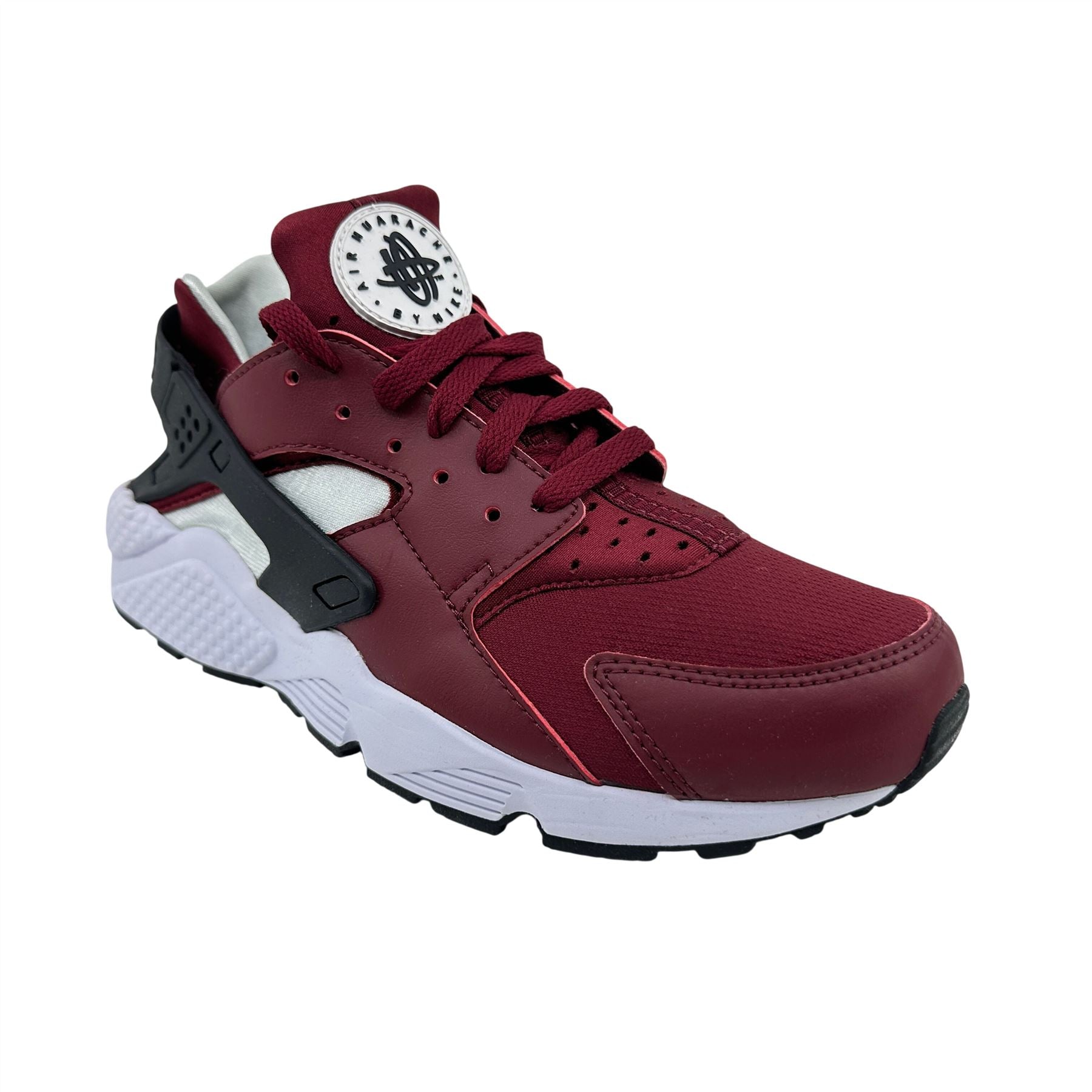 Nike Air Huarache Team Red Black Platinum Mens Size 9 Athletic Sneaker