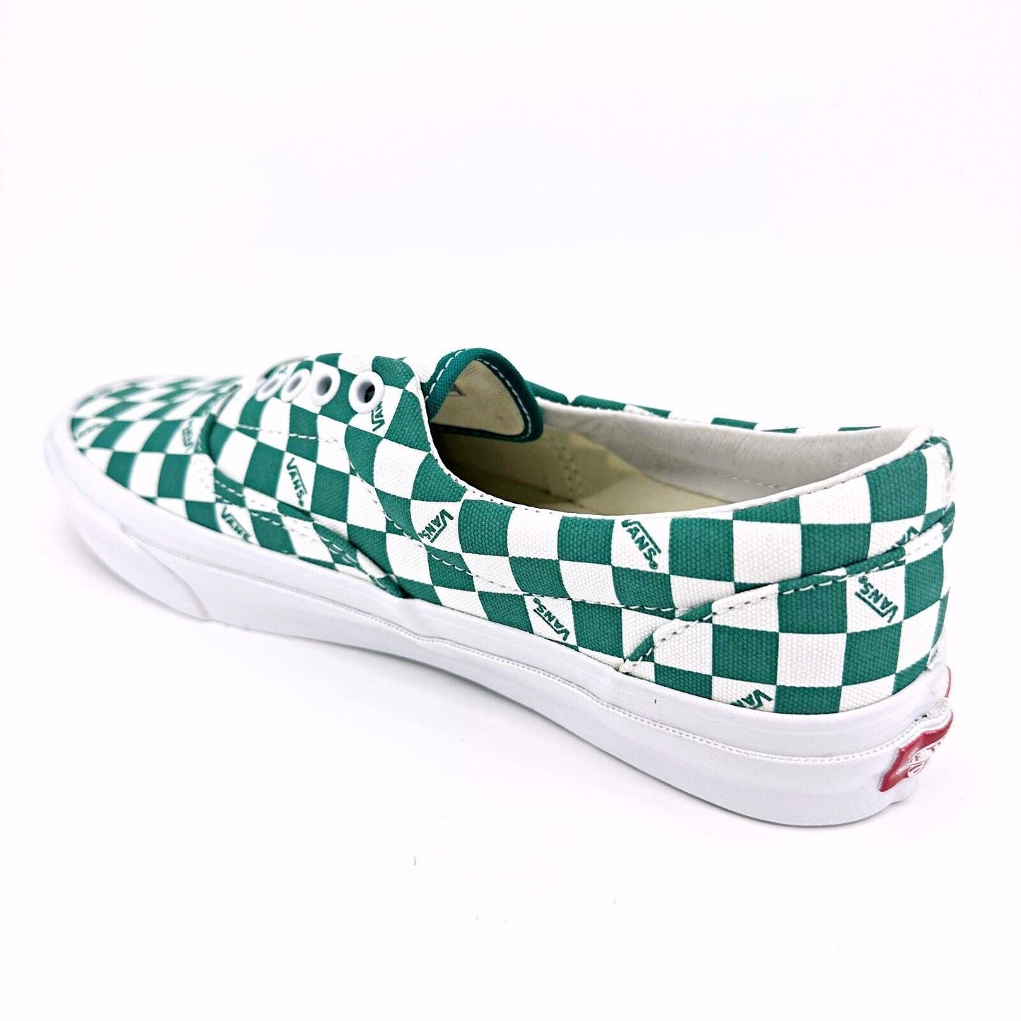 Vans Vault OG Era LX (Canvas) Checkerboard Logo Cadmium Green Mens Sneakers