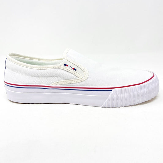 PF Flyers Center Slip On White Womens Shoes PM12OS2F