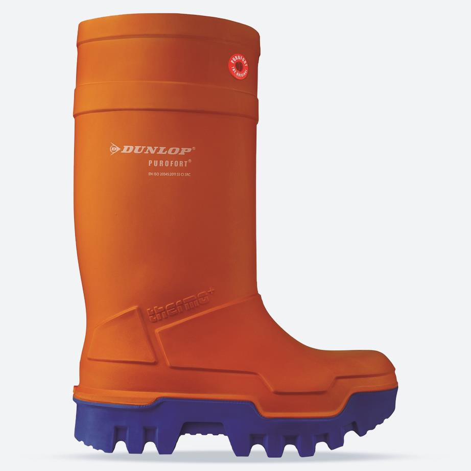 Women's Wide Fit Dunlop Purofort Thermo Full Safety Wellington Boots