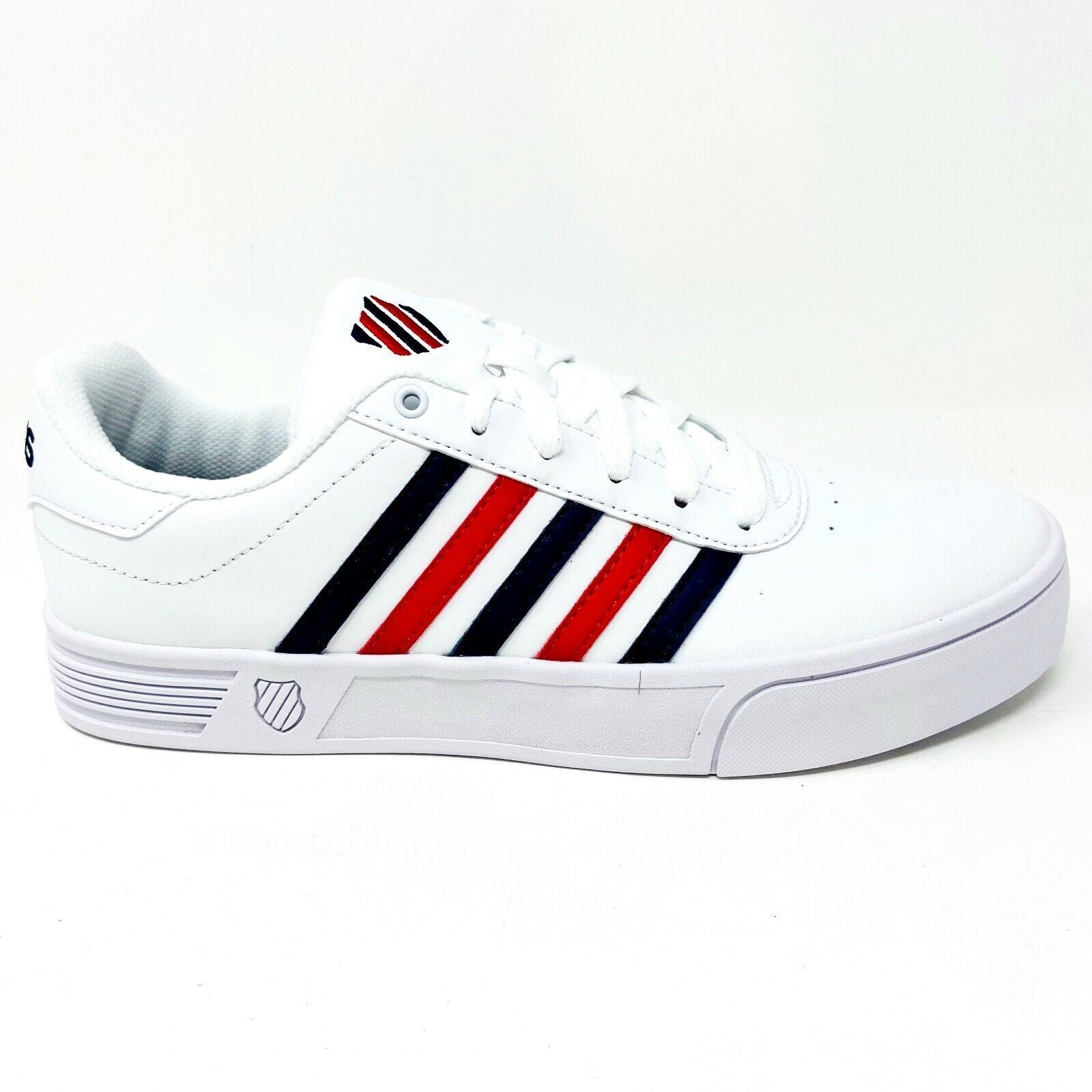 K-Swiss Court Lite Stripes White Corproate Womens Size 9.5 Sneakers 96149 113