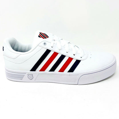 K-Swiss Court Lite Stripes White Corproate Womens Size 9.5 Sneakers 96149 113