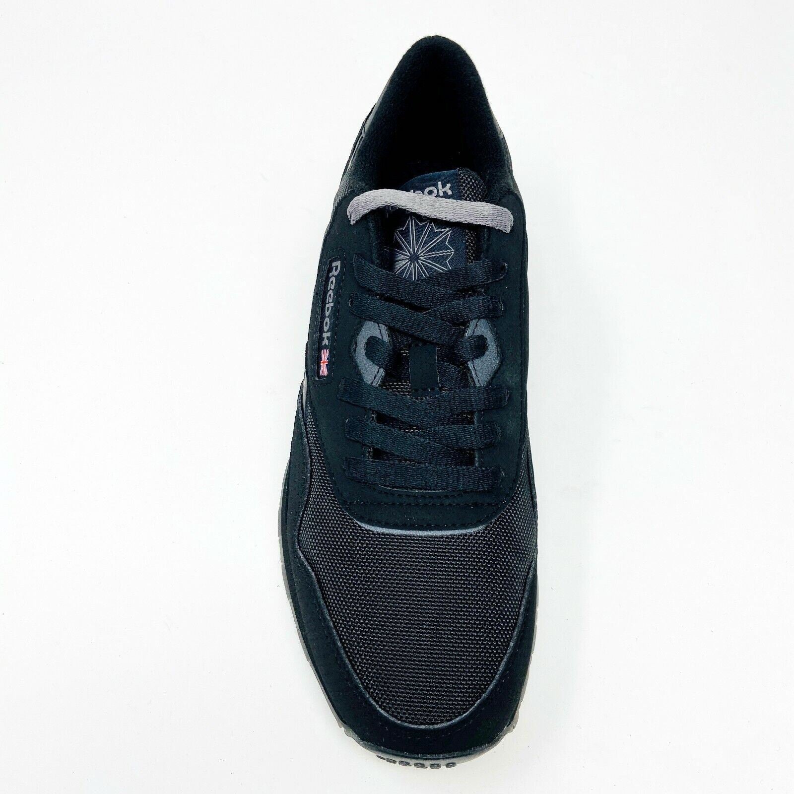 Reebok Classics Nylon PF Triple Black Mens Athletic Sneakers BD5407