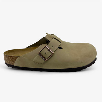 Birkenstock Boston BS Tabacco Brown Mens Casual Soft Footbead Clog