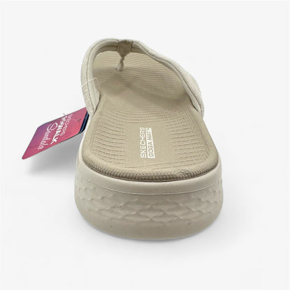 Skechers Go Walk Flex Overjoy Natural Womens Sandal Thong