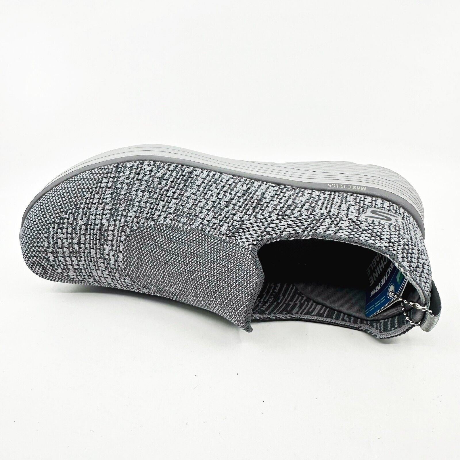 Skechers Max Cushioning Lite Gray Womens Size 8.5 Slip On Shoes