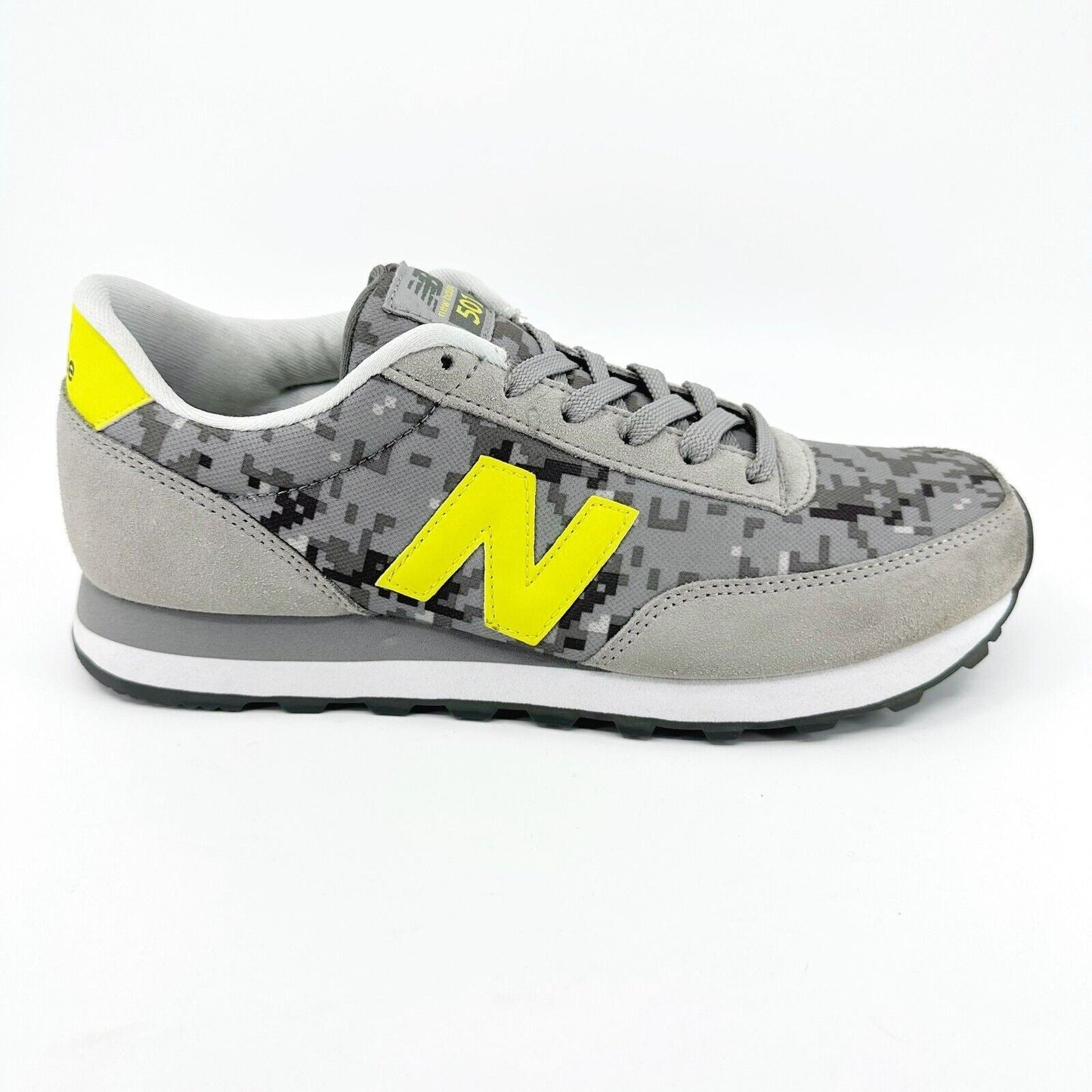 New Balance 501 Classics Retro Gray Lime Suede Mens Sneakers ML501TCA