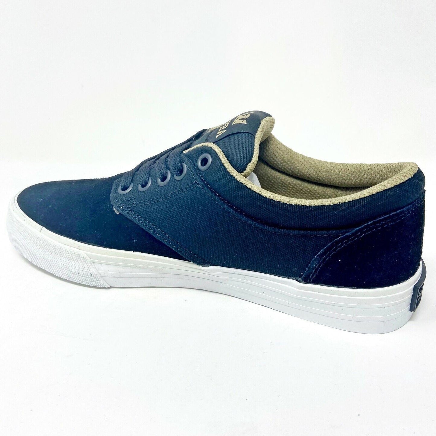Supra Chino Black Khaki White Mens Size 7 Casual Sneakers S54500